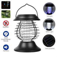Outdoor UV Solar mosquito zapper Insect killer LED lamp