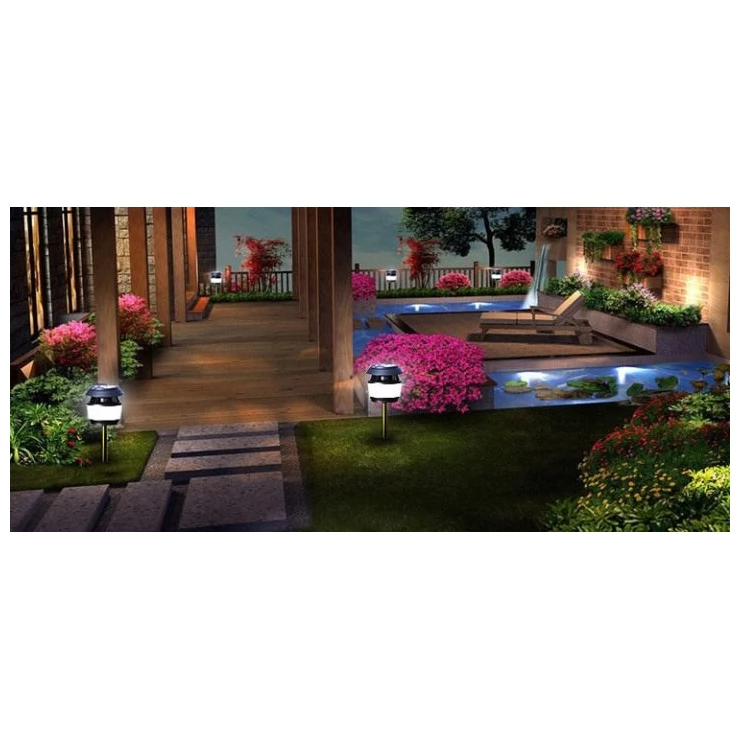 Universal Sonic Solar mosquito zapper insect repeller LED light