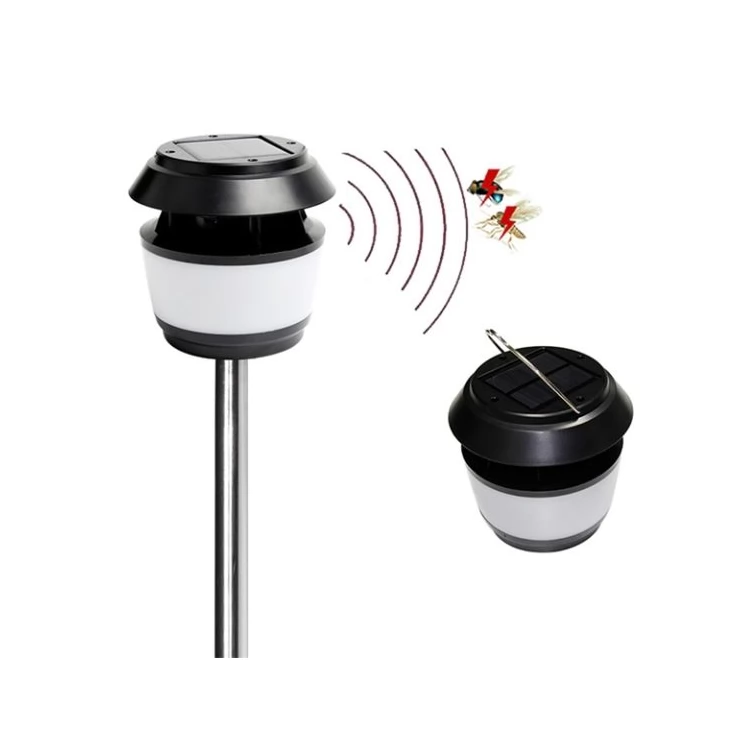 Universal Sonic Solar mosquito zapper insect repeller LED light