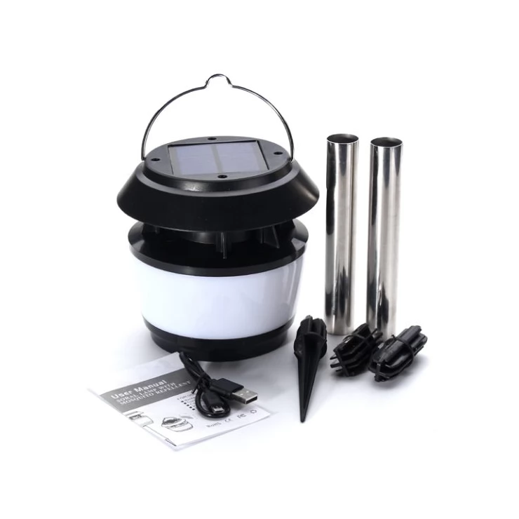 Universal Sonic Solar mosquito zapper insect repeller LED light