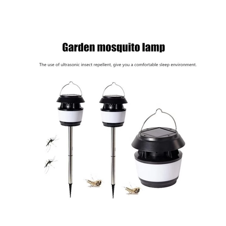 Universal Sonic Solar mosquito zapper insect repeller LED light