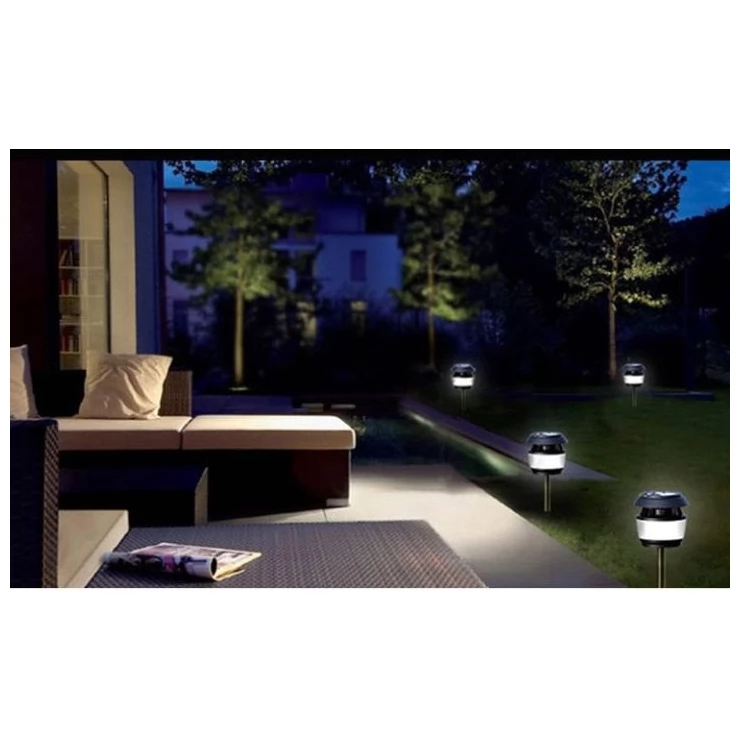 Universal Sonic Solar mosquito zapper insect repeller LED light