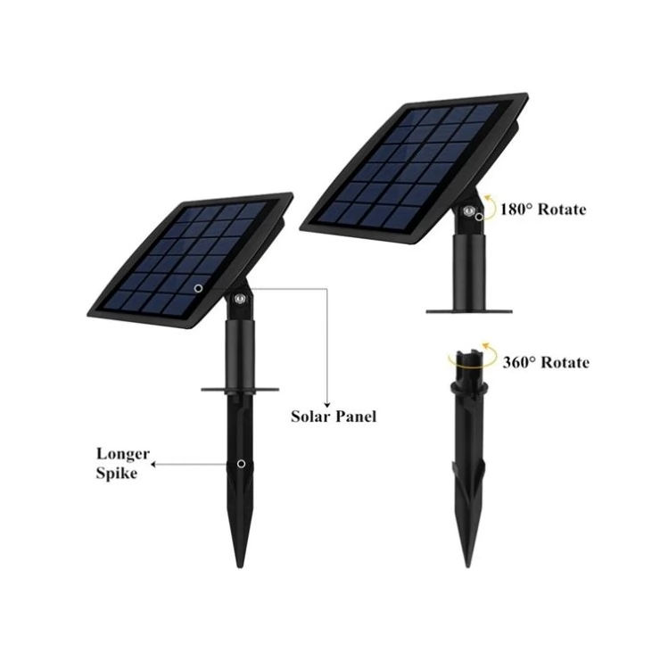 Underwater submersible LED Solar Pool Lights with triple spotlight heads