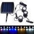 Underwater submersible LED Solar Pool Lights with triple spotlight heads