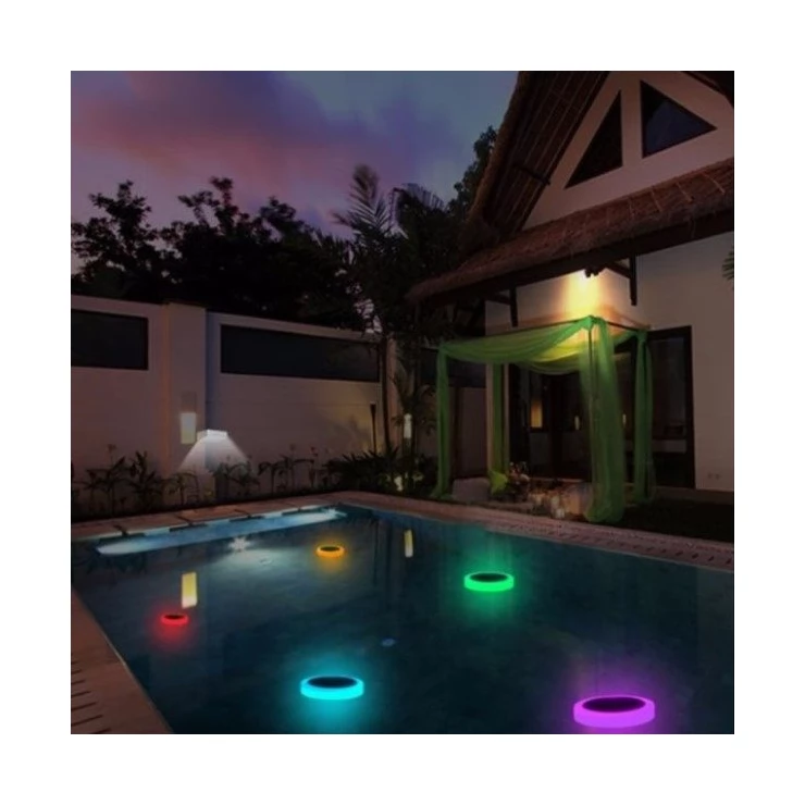Colourful LED Solar Floating Light for Pool, Pond or Garden outdoor decoration with Remote