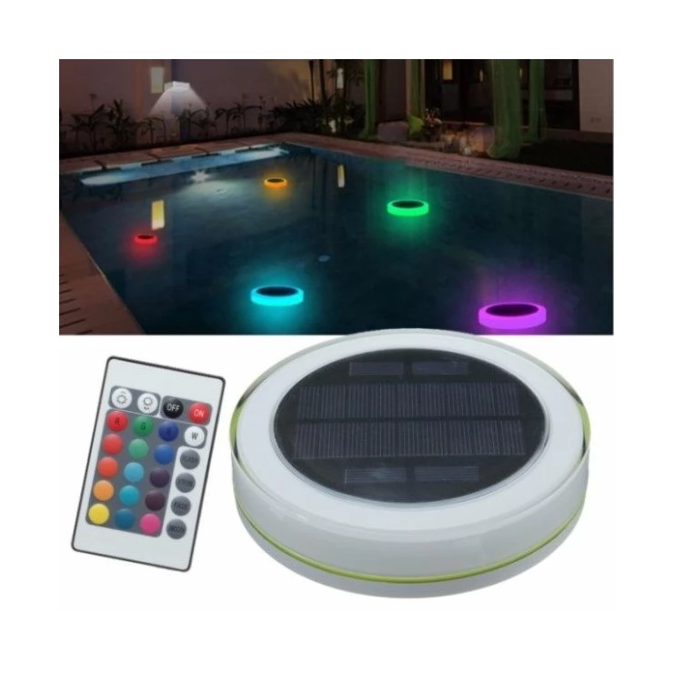 Colourful LED Solar Floating Light for Pool, Pond or Garden outdoor decoration with Remote