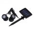 Submersible Underwater LED Solar Pool Light with Dual spotlight heads