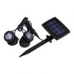 Submersible Underwater LED Solar Pool Light with Dual spotlight heads