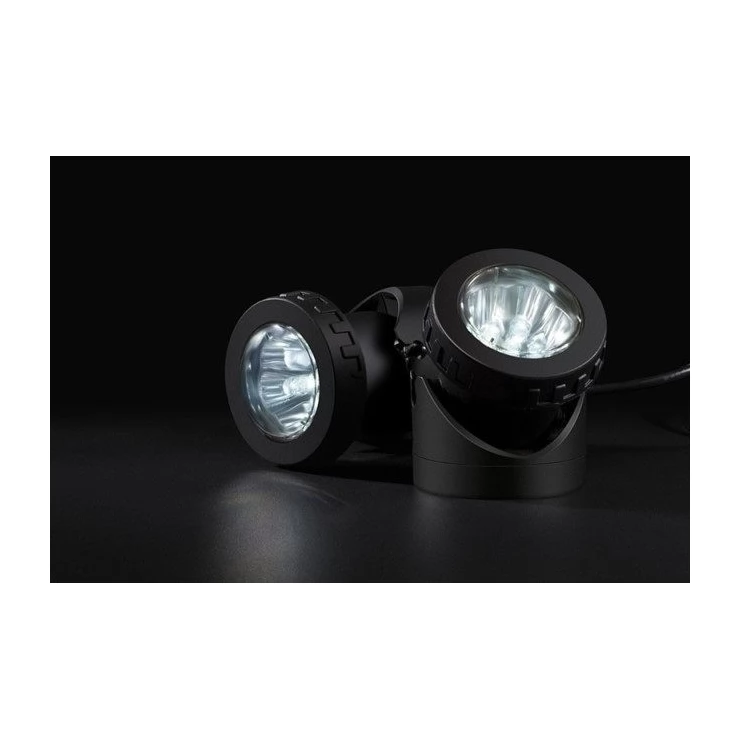 Submersible Underwater LED Solar Pool Light with Dual spotlight heads