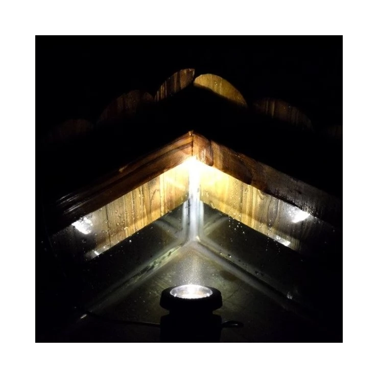 Submersible Underwater LED Solar Pool Light with Dual spotlight heads