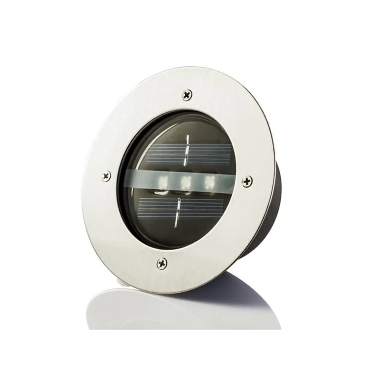 Set of Outdoor 3 LED Solar Path Lights for deck, garden lawn, landscape