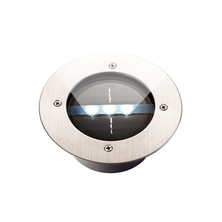 Set of Outdoor 3 LED Solar Path Lights for deck, garden lawn, landscape