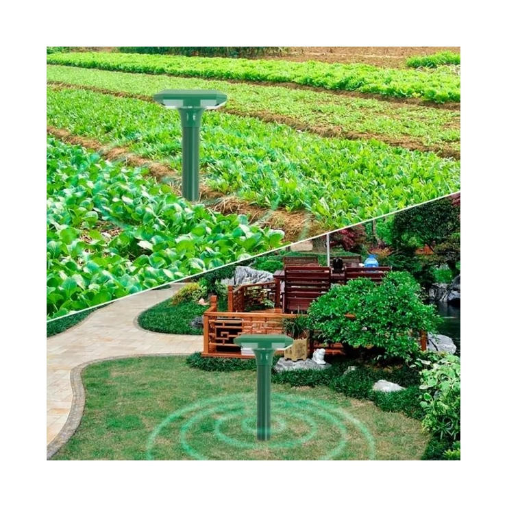 Set of 2 Sonic Solar snake repeller mice rats & moles garden expeller