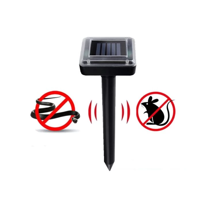 Set of 2 Solar sonic snake repeller pest control solution for home garden