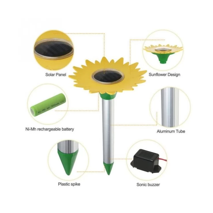 Sunflower Electronic Solar repeller for pests like mice rats snakes ants