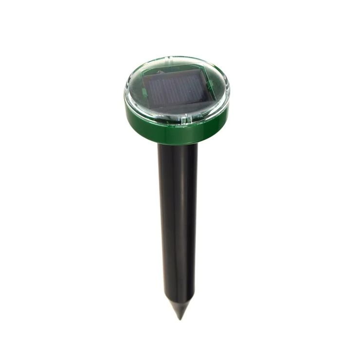 Set of 2 Eco-friendly solar pest control repellers with sonic waves for garden