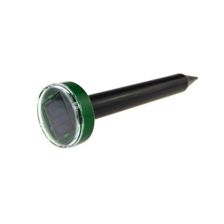 Set of 2 Eco-friendly solar pest control repellers with sonic waves for garden