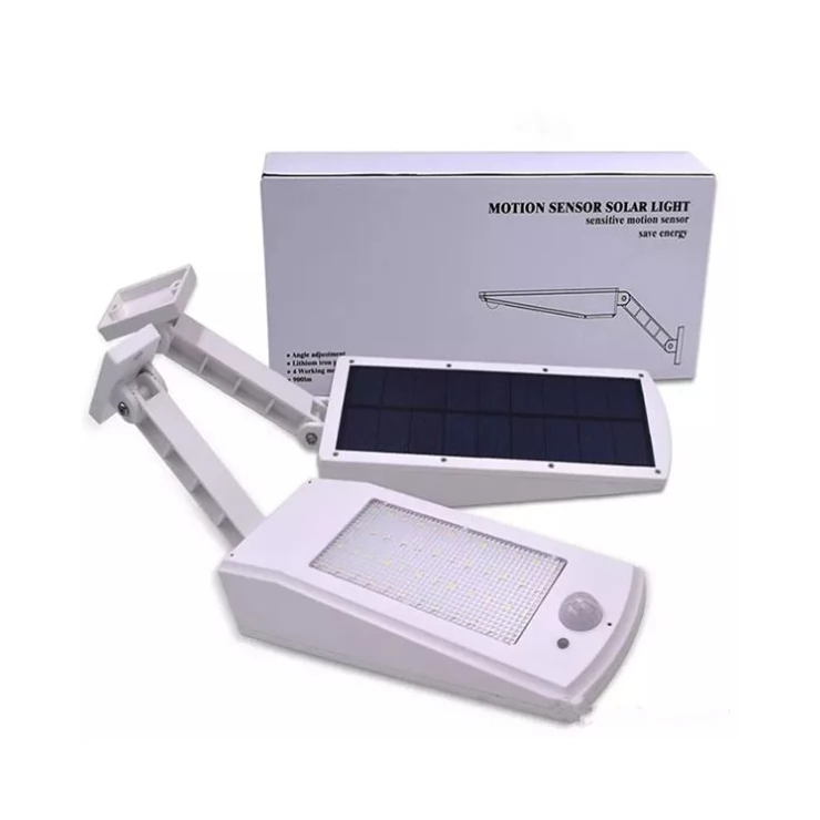 Outdoor Bright 48 LED Solar garden lamp with Motion Sensor Wall mount