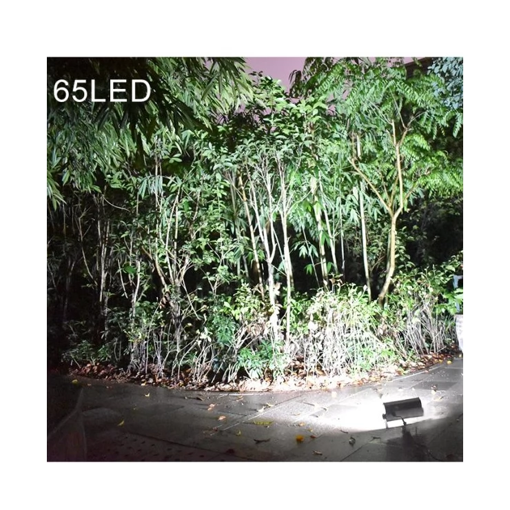 Ultra-bright 12W 65 LED Solar Flood Light with Sensor Remote Control