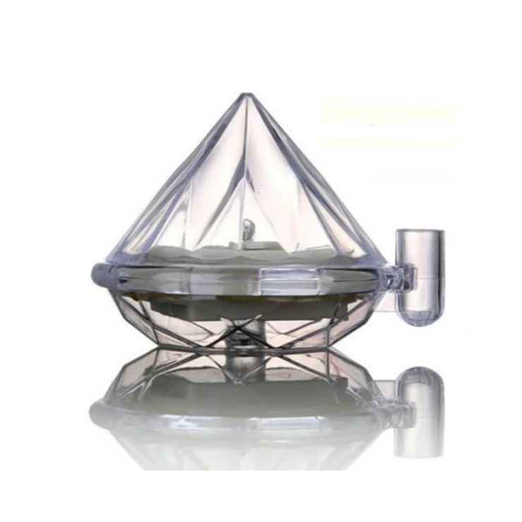 Outdoor Diamond LED Solar Path Lights for Garden Lawn Pathway Set of 4