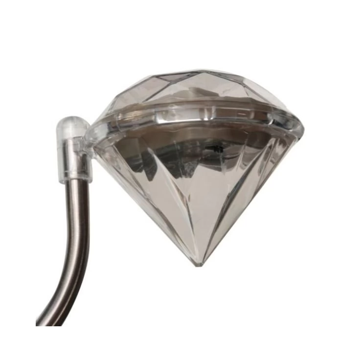 Outdoor Diamond LED Solar Path Lights for Garden Lawn Pathway Set of 4