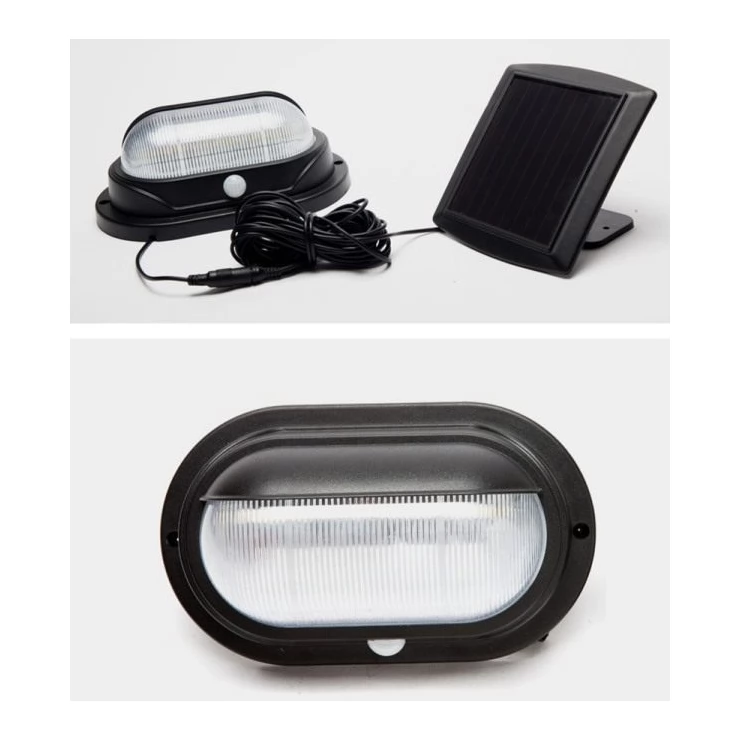 Outdoor 10 LED Solar PIR Sensor Wall Light with DIM Lighting mode