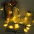 Snowflakes 20 LED Solar Christmas Lights Tree Decoration Fairy String