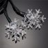 Snowflakes 20 LED Solar Christmas Lights Tree Decoration Fairy String