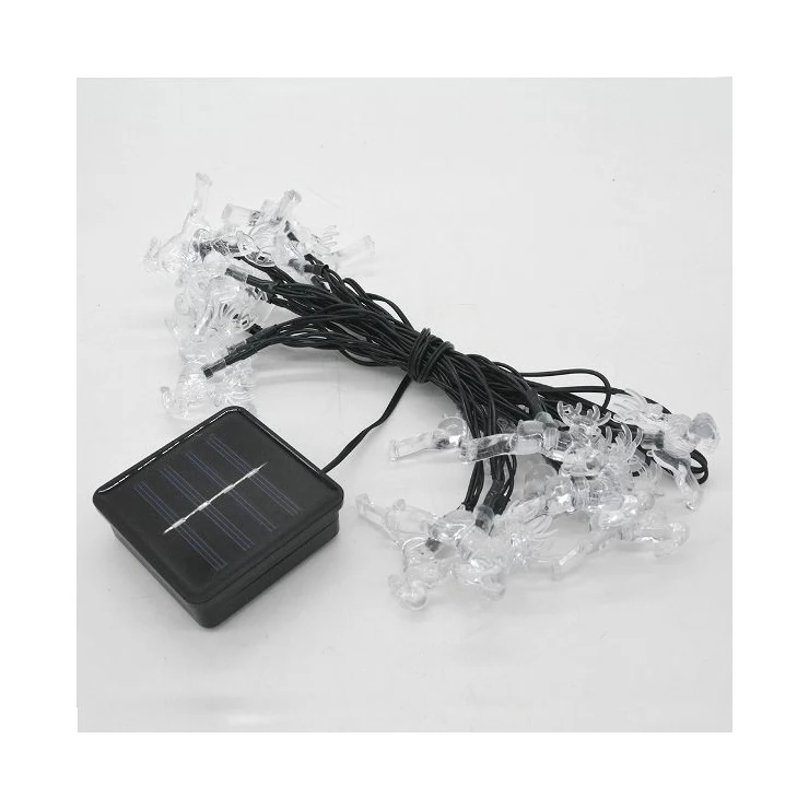 Reindeer 20 LED String Solar Xmas Tree Lights Christmas Decoration