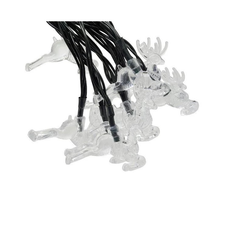 Reindeer 20 LED String Solar Xmas Tree Lights Christmas Decoration