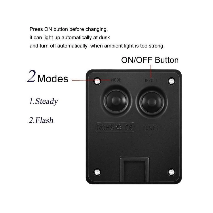 Reindeer 20 LED String Solar Xmas Tree Lights Christmas Decoration