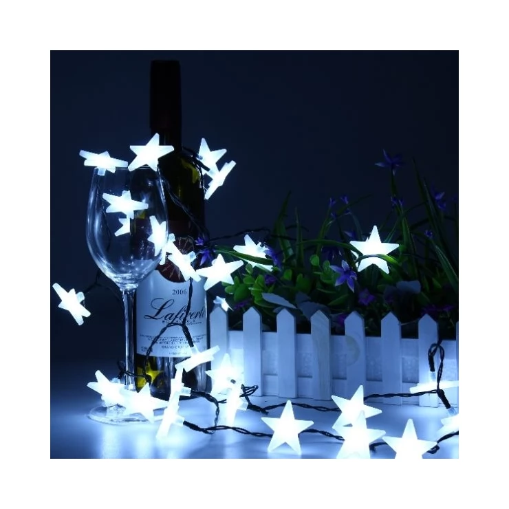 LED Stars Solar Christmas Lights Xmas Tree Decoration String