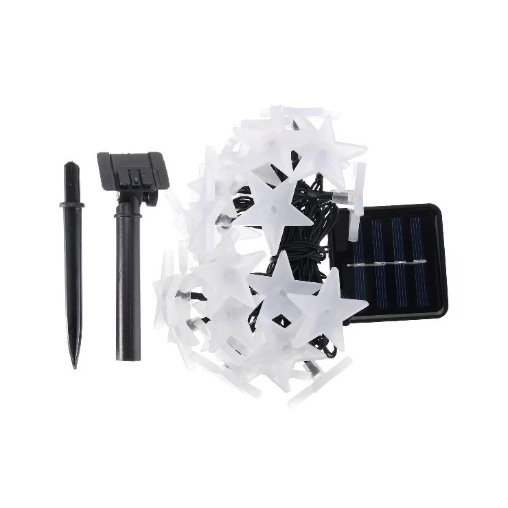 LED Stars Solar Christmas Lights Xmas Tree Decoration String