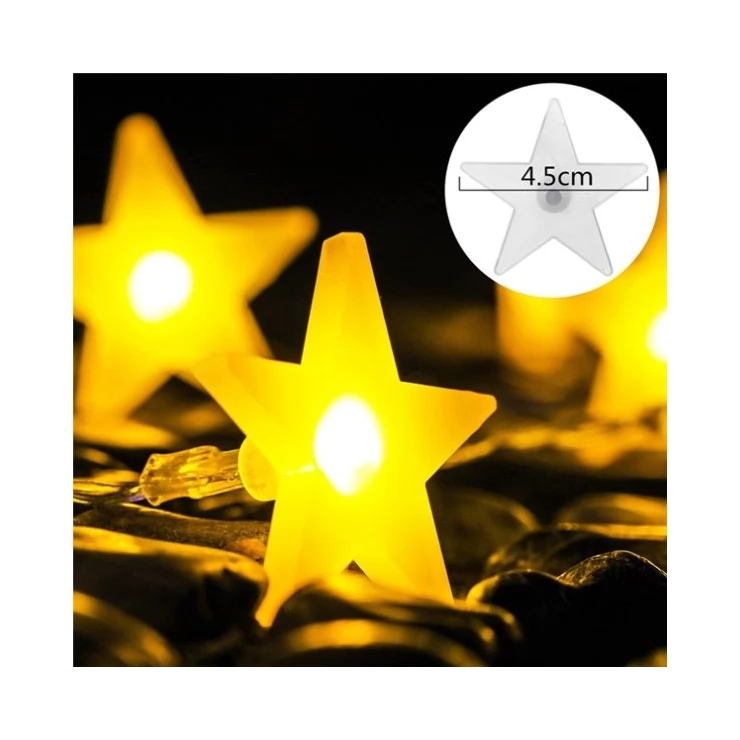 LED Stars Solar Christmas Lights Xmas Tree Decoration String
