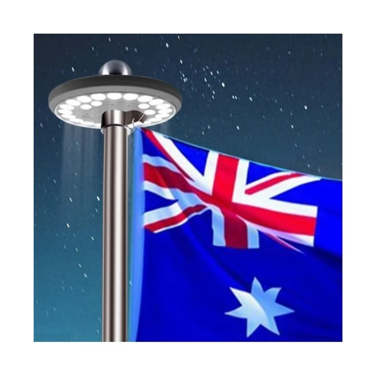 Outdoor 26 LED Solar Spotlight for Flag pole for home or camping