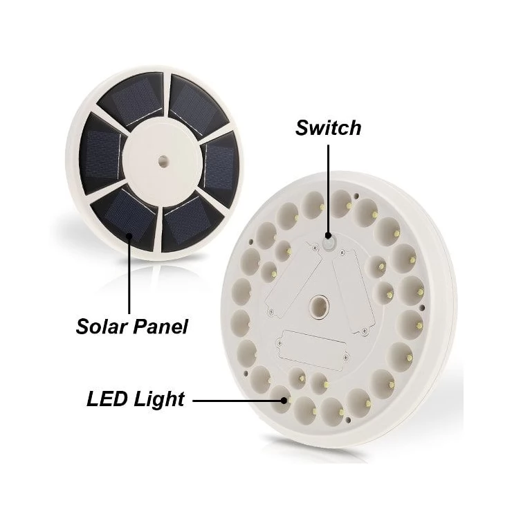 Outdoor 26 LED Solar Spotlight for Flag pole for home or camping