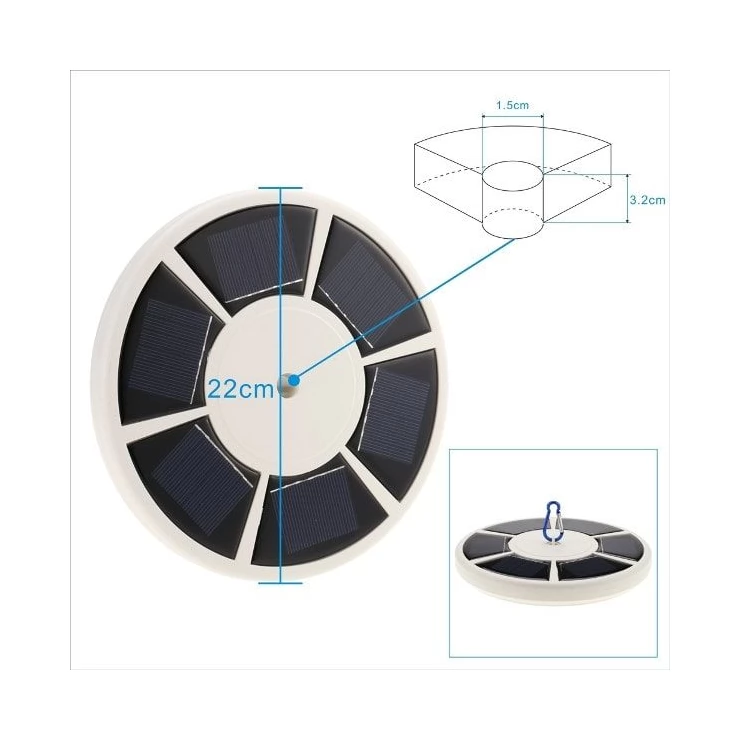 Outdoor 26 LED Solar Spotlight for Flag pole for home or camping