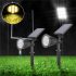 Outdoor Bright 7 LED Solar Spot Light with Universal Wall or Ground Stake Mount for Garden Lawn Tree Landscape Decoration
