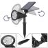 Outdoor Bright 7 LED Solar Spot Light with Universal Wall or Ground Stake Mount for Garden Lawn Tree Landscape Decoration
