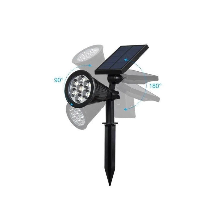 Bright Colour Changing 7 LED Solar Spot Light for Outdoor Garden Tree Landscape Decoration