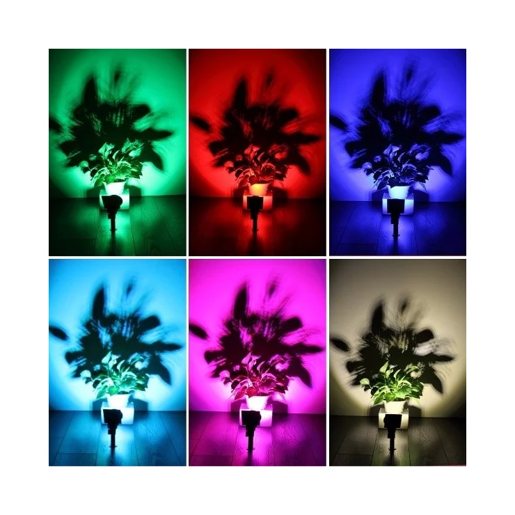Bright Colour Changing 7 LED Solar Spot Light for Outdoor Garden Tree Landscape Decoration