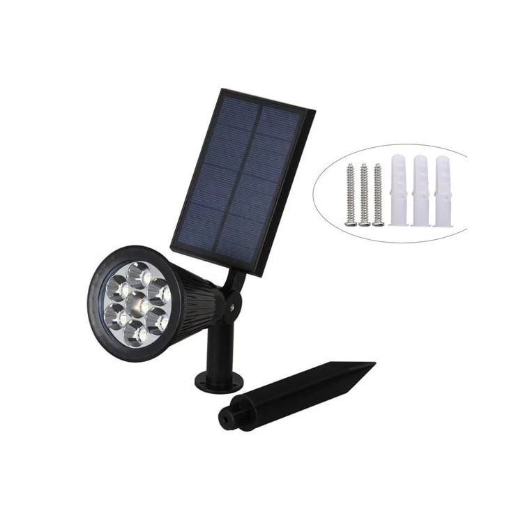 Bright Colour Changing 7 LED Solar Spot Light for Outdoor Garden Tree Landscape Decoration