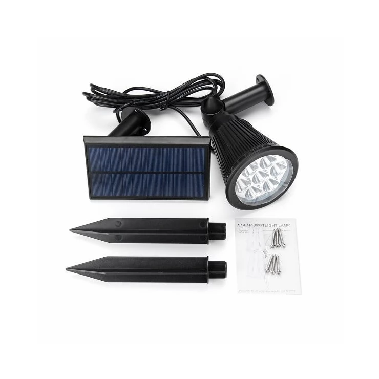 Colour Changing 7 LED Solar Spot Light with Separate Solar Panel