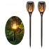 Solar Tiki Path Light 96 LED Flickering Torch for Landscape - Set of 2