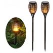 Solar Tiki Path Light 96 LED Flickering Torch for Landscape - Set of 2