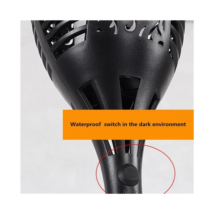 Solar Tiki Path Light 96 LED Flickering Torch for Landscape - Set of 2