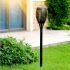 Solar Tiki Path Light 96 LED Flickering Torch for Landscape - Set of 2