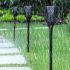 Solar Tiki Path Light 96 LED Flickering Torch for Landscape - Set of 2