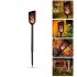 Flickering Flame Solar Tiki Light 102 LED Outdoor Torch for Garden