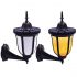 Stylish Outdoor 96 LED Solar Flame Lamp - Wall Flickering Effect Light